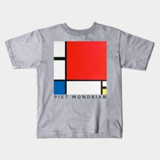 Composition with Red, Blue, and Yellow Kids T-Shirt